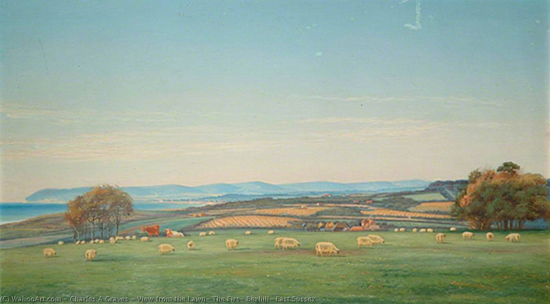 View From The Lawn, The Firs, Bexhill, East Sussex — Charles A Graves