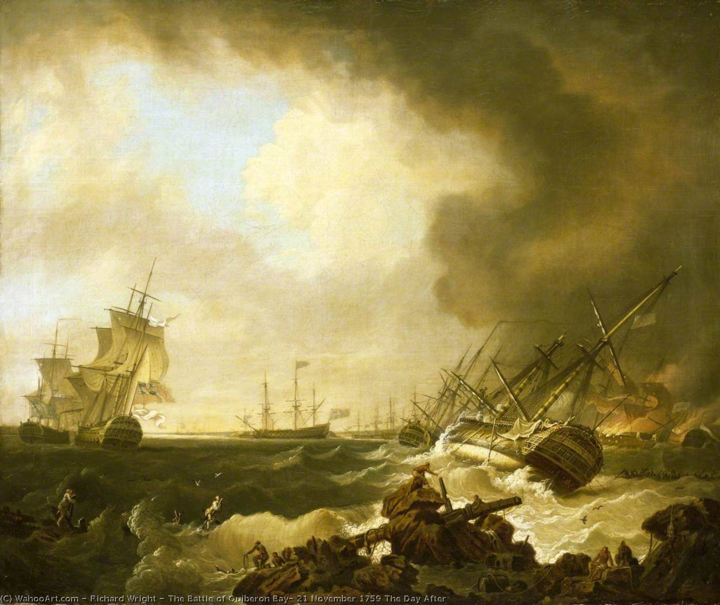 The Battle Of Quiberon Bay, 21 November 1759 The Day After — Richard Wright