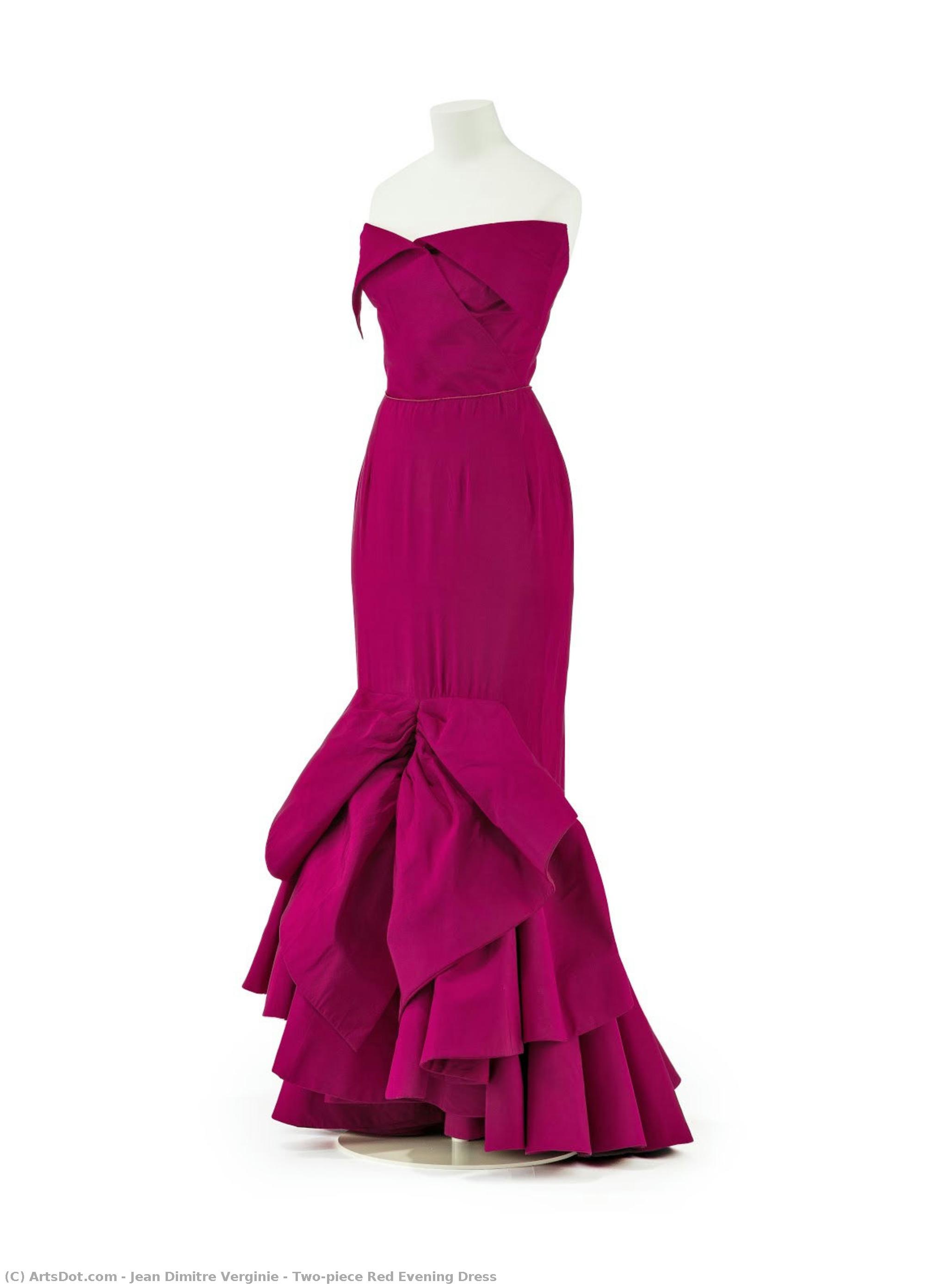 Two-piece Red Evening Dress — Jean Dimitre Verginie