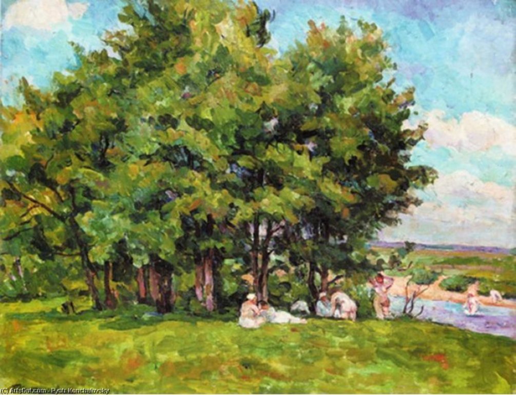 Swimming In The Afternoon. (the Sun). — Pyotr Konchalovsky