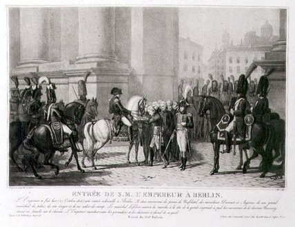 The Entrance Of Napoleon Into Berlin In October — Jean-baptiste Debret