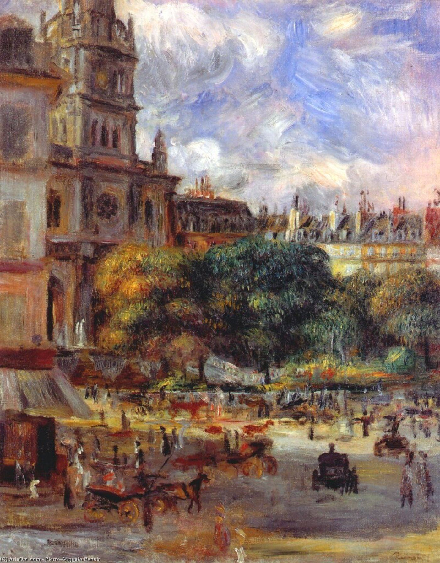 Die Kirche Des Heiligen Dreifaltigkeit In Paris — Pierre-auguste Renoir