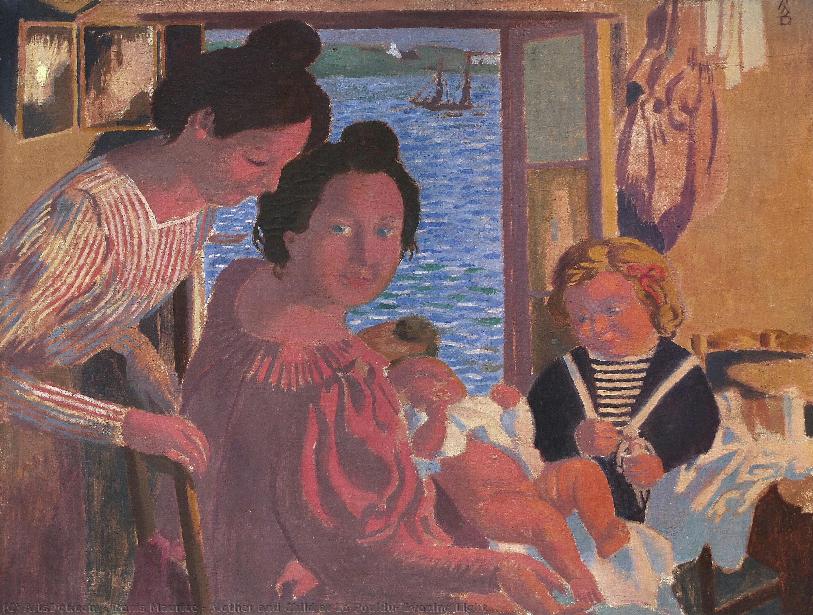 Mother And Child At Le Pouldu, Evening Light — Морис Дени