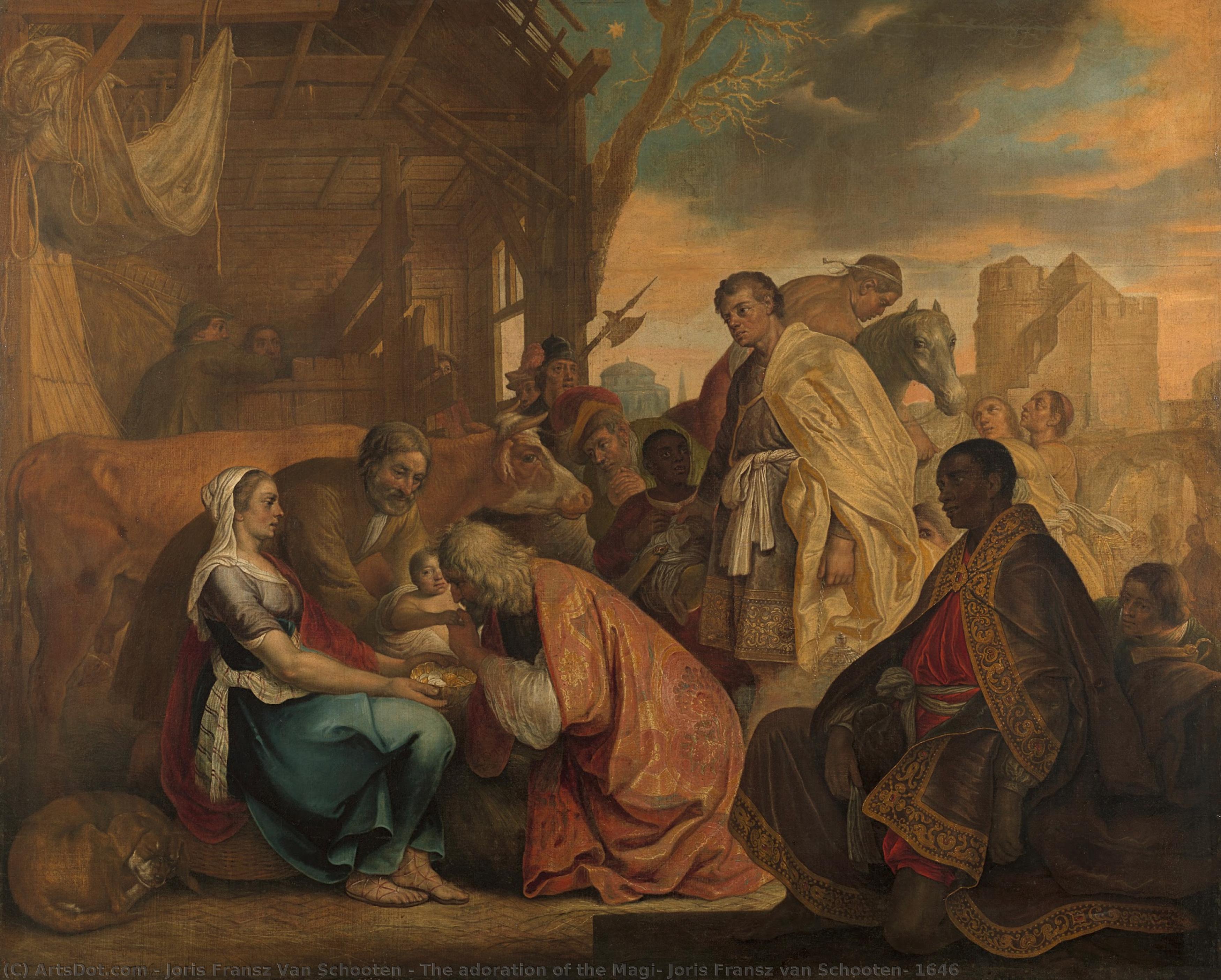 The Adoration Of The Magi, Joris Fransz Van Schooten, 1646 — Joris Fransz Van Schooten