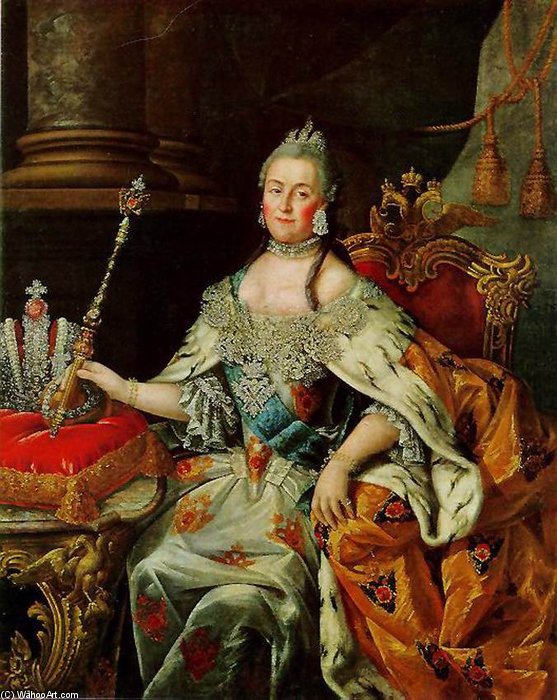 Portrait Of Catherine Ii — Aleksey Petrovich Antropov