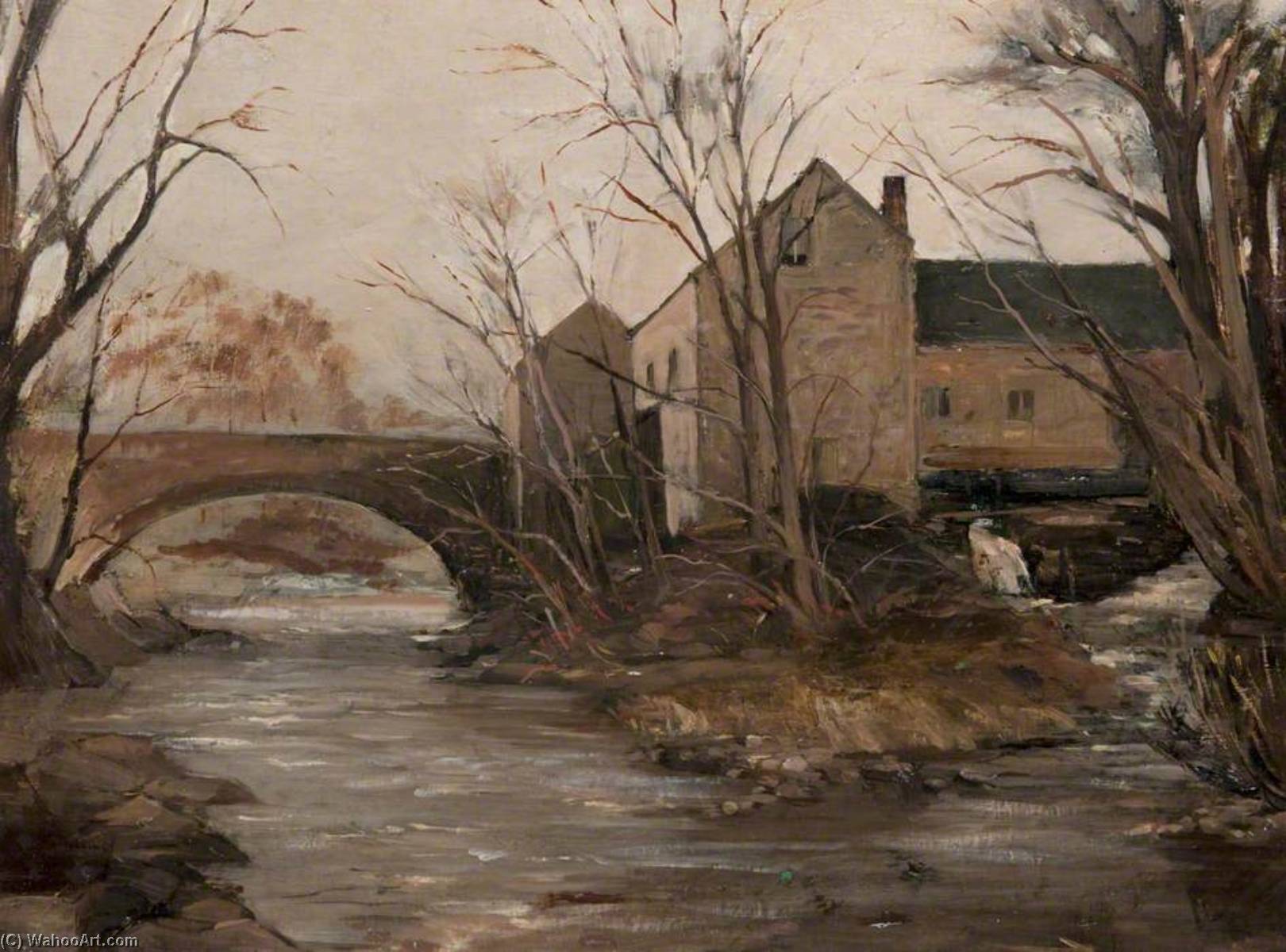 Waterfoot Mill And Bridge — John Elliot Maguire