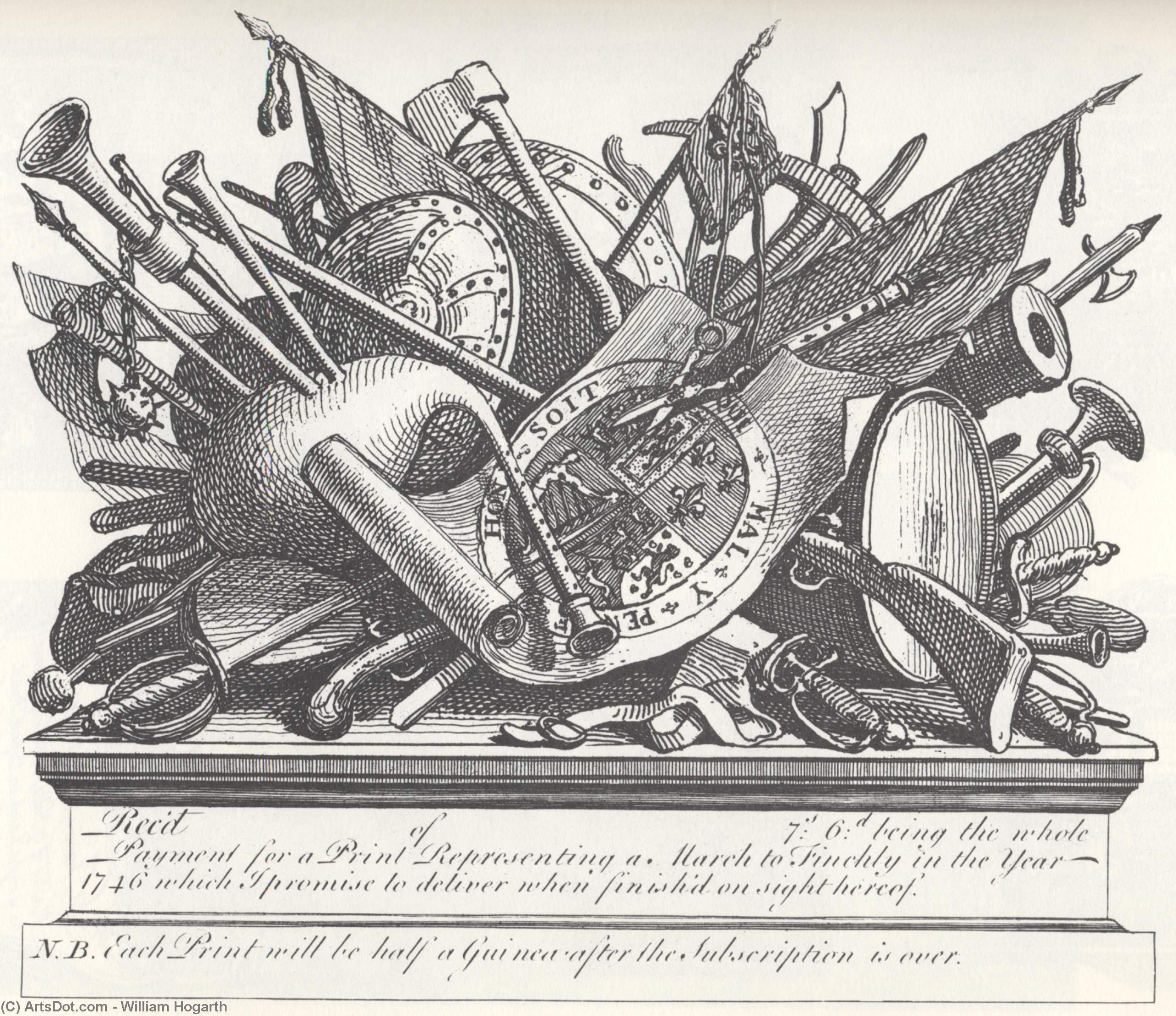 Stand Of Arms And Instruments — William Hogarth
