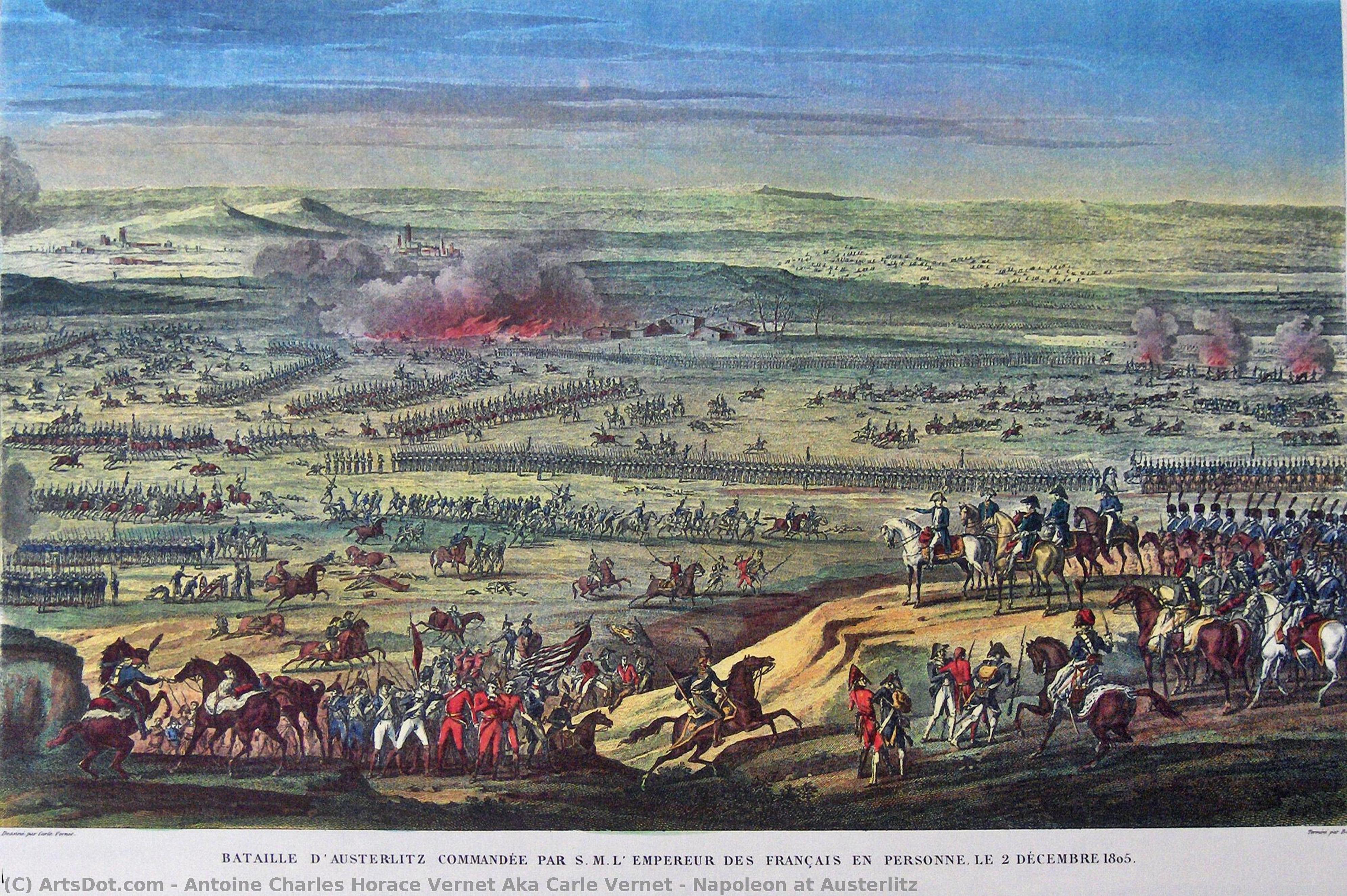 Napoleon At Austerlitz — Antoine Charles Horace Vernet Aka Carle Vernet