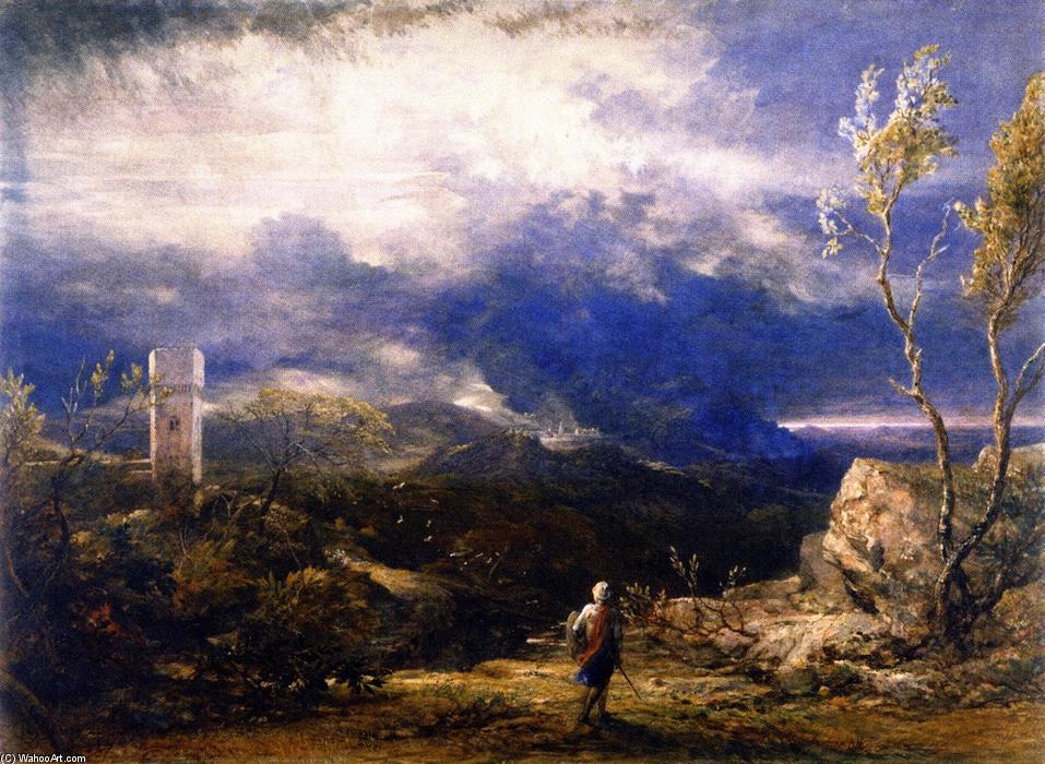 Christian Descending Into The Valley Of Humiliation — Samuel Palmer