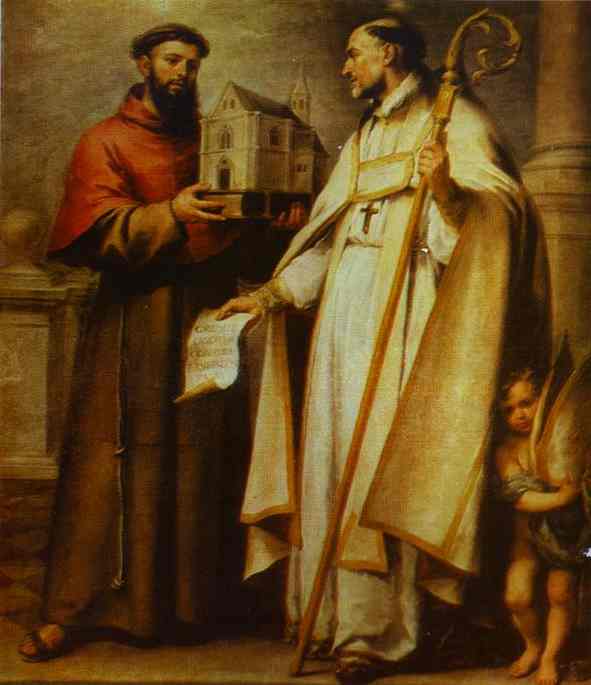 St. Leander And St. Bonaventure — Bartolomé Esteban Murillo