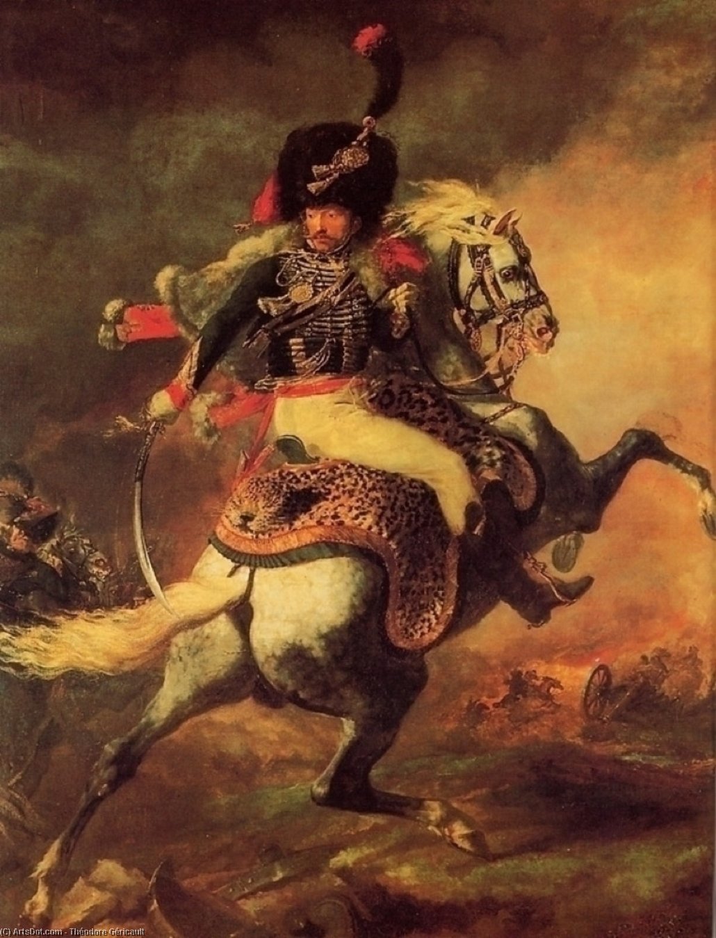 An Officer Of The Imperial Horse Guards Charging, — Théodore Géricault
