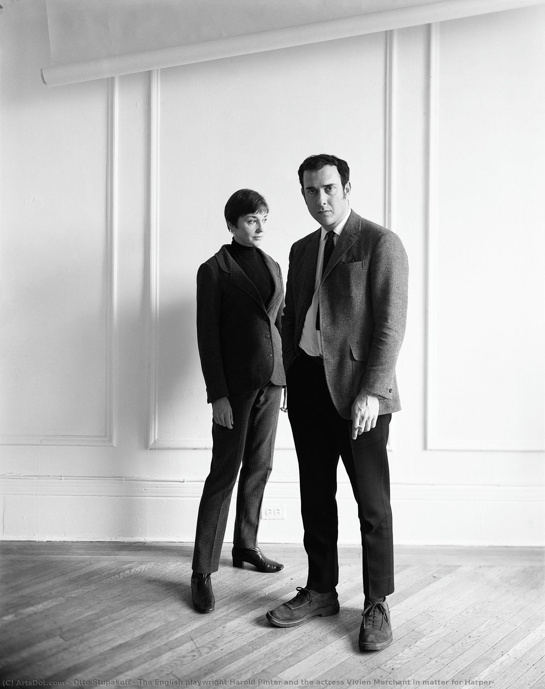 The English Playwright Harold Pinter And The Actress Vivien Merchant In Matter For Harper — Otto Stupakoff