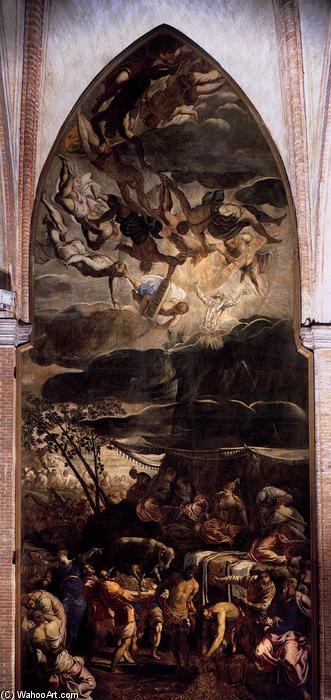 Moses Empfangt Die Tafeln Des Gesetzes — Tintoretto (jacopo Comin)