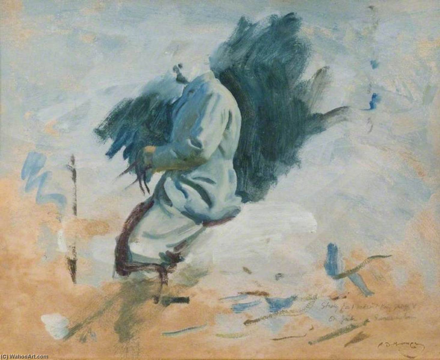 Study For 'george V On Jock At Sandringham' — Sir Alfred James Munnings