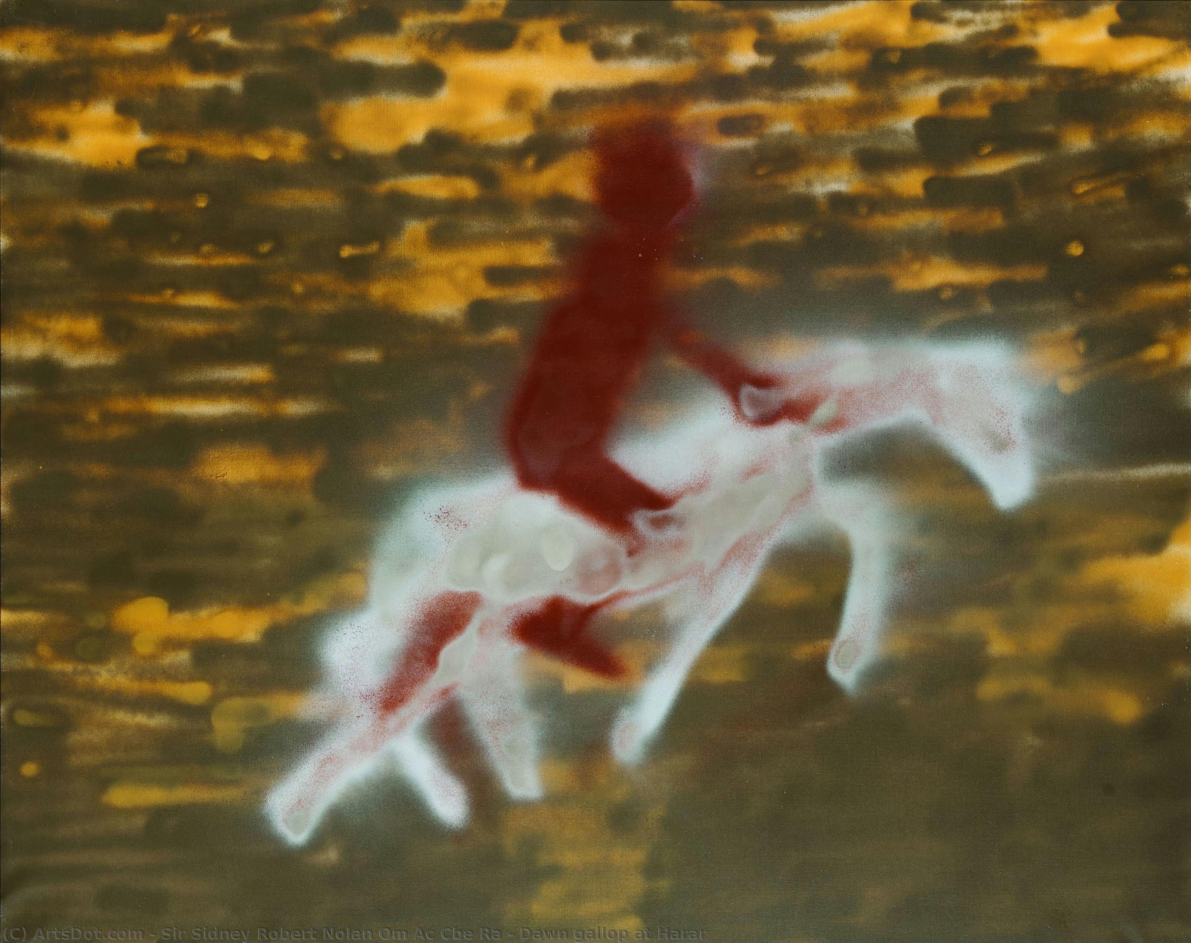 Dawn Gallop At Harar — Sidni Robert Nolan