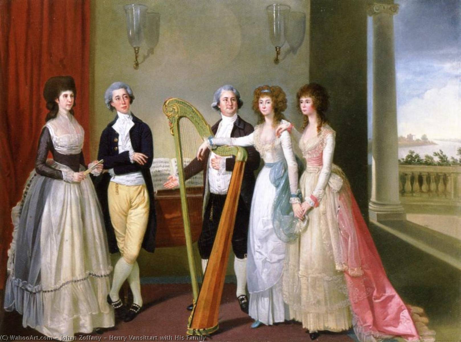 Henry Vansittart With His Family — Johann Zoffany
