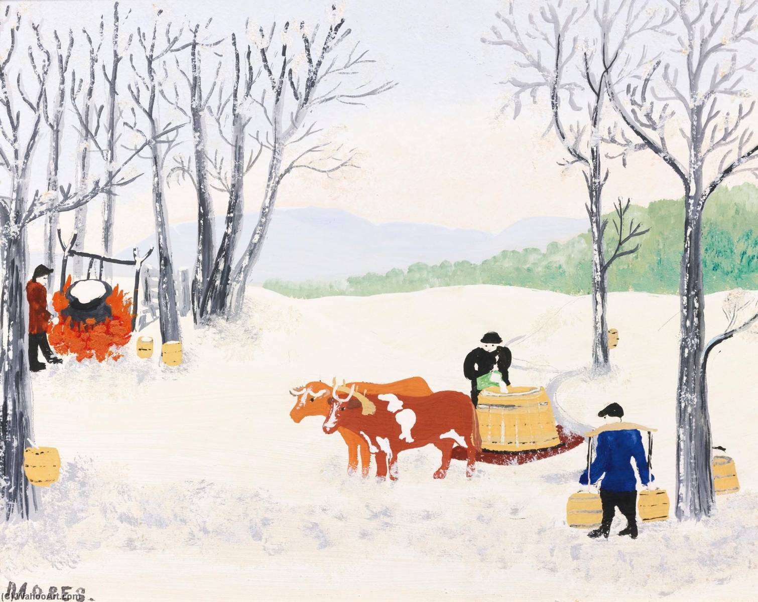 Gathering Sap — Anna Mary Robertson