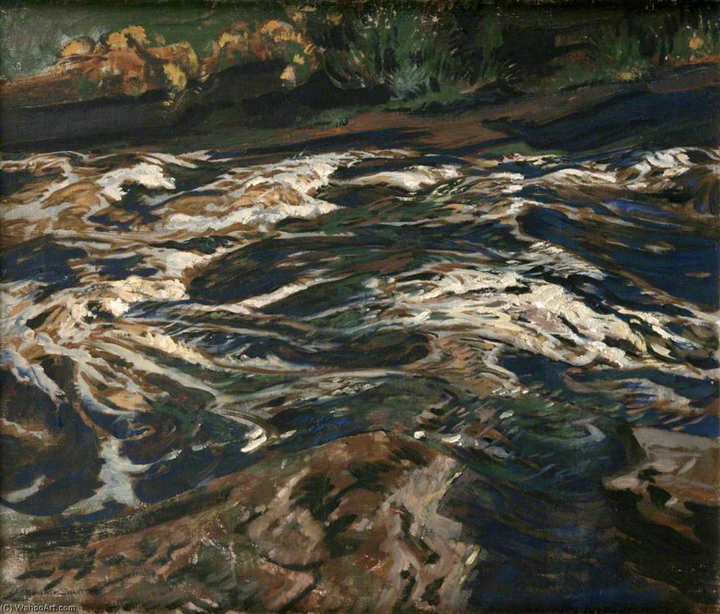 River Scene, Scotland — Robert Borlase Smart
