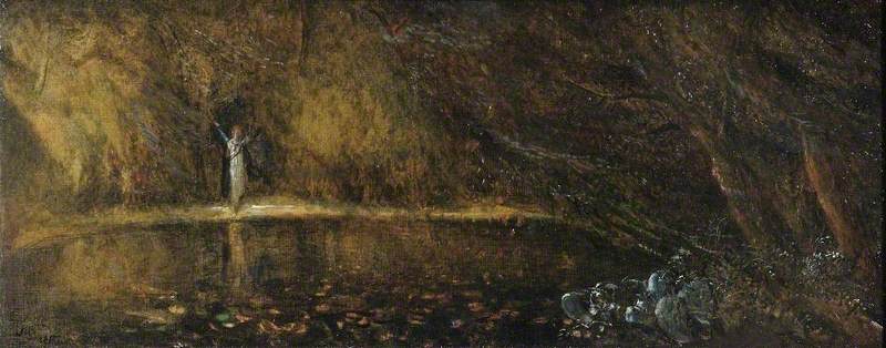 Woman By A Lake — James Smetham