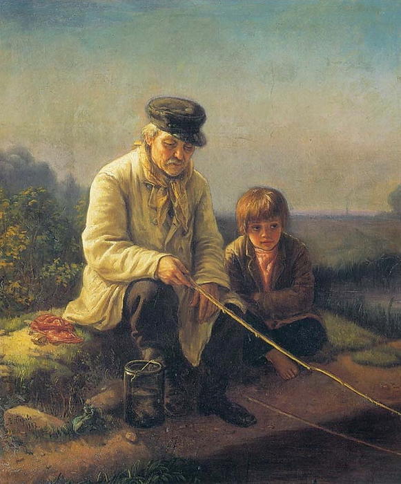 Fishing — Vasily Grigoryevich Perov