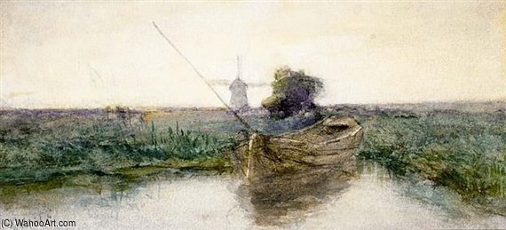 Polder Landscape Near Kortenhoef — Paul Joseph Constantine Gabriel