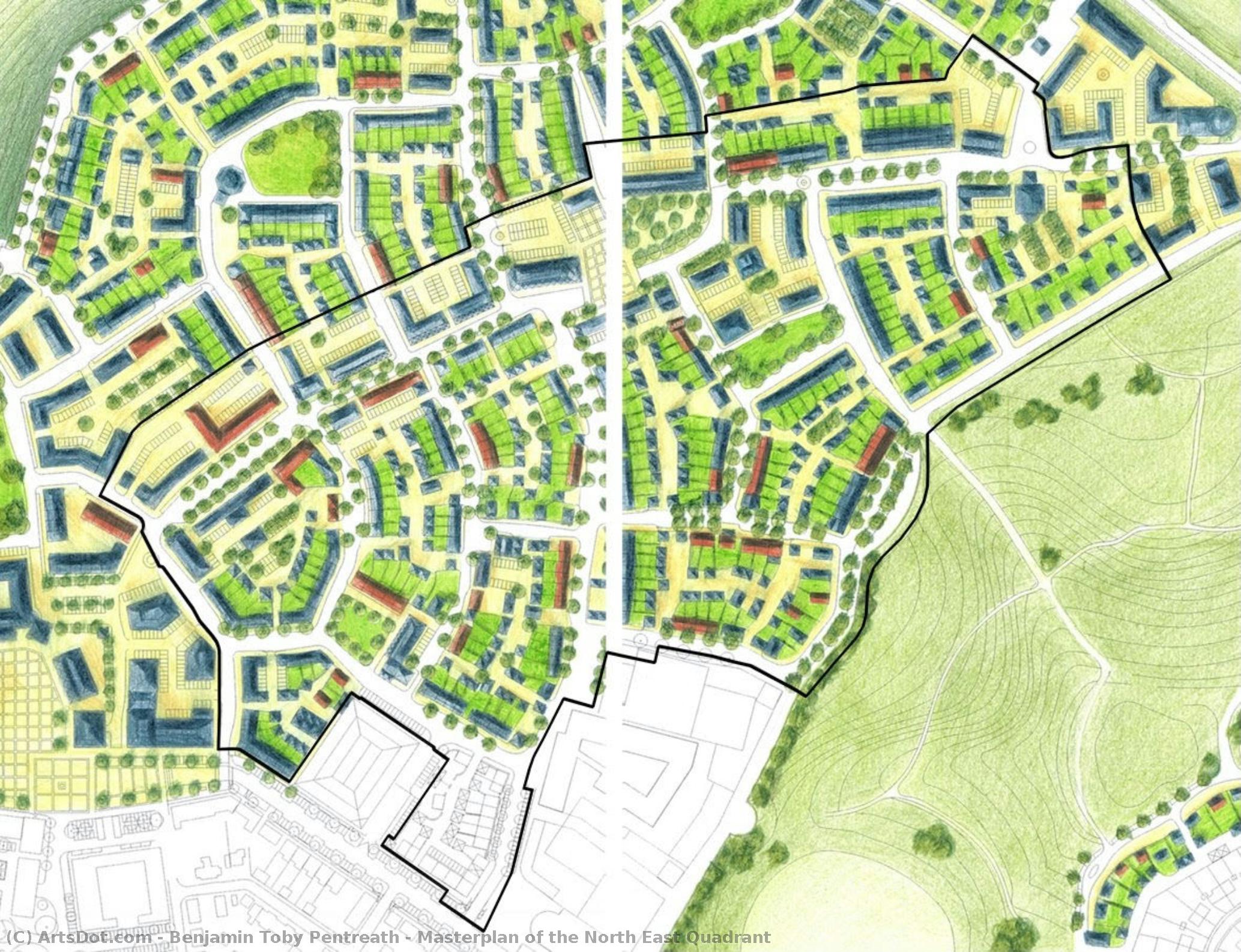 Masterplan Of The North East Quadrant — Benjamin Toby Pentreath