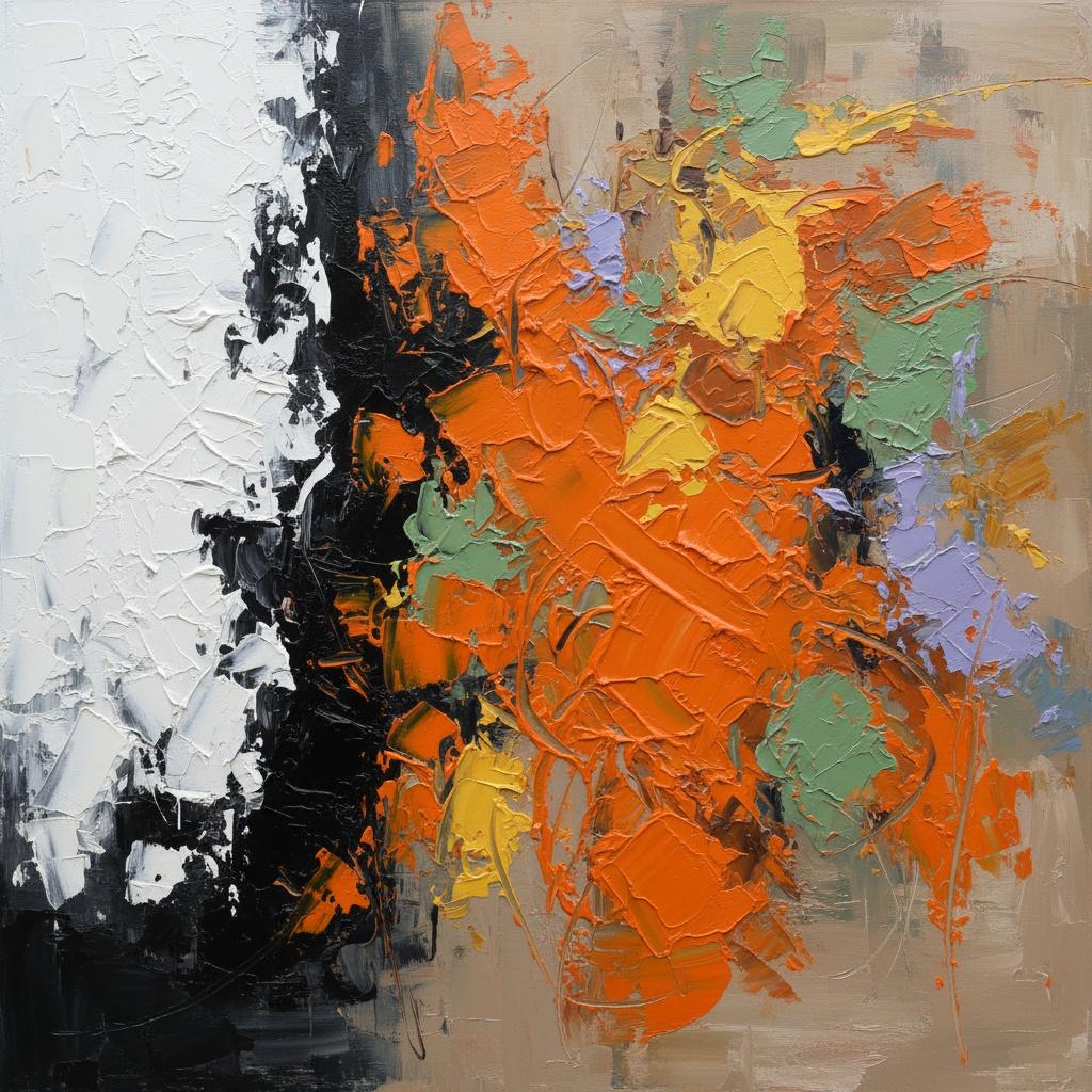 Fragmented Equilibrium: A Monumental Study Of Ochre Chaos And Primal Void — Christian Noiret