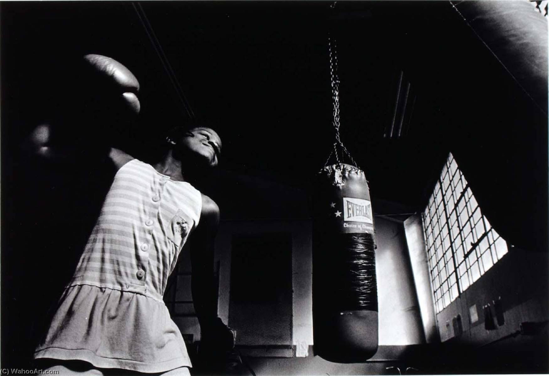 Unidentified Young Girl In Boxing Gloves — Christina Koci Hernandez