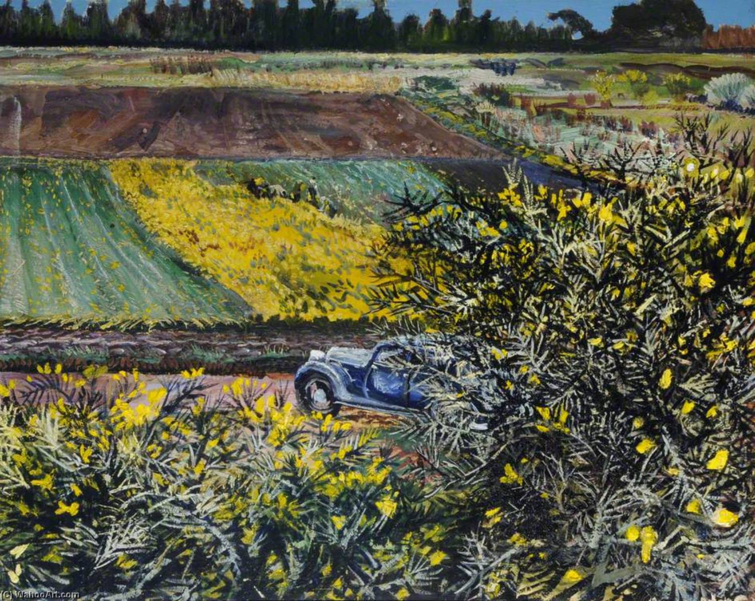 Les Maltières, Jersey, And My Blue Rover Car — Francis Ferdinand Maurice Cook