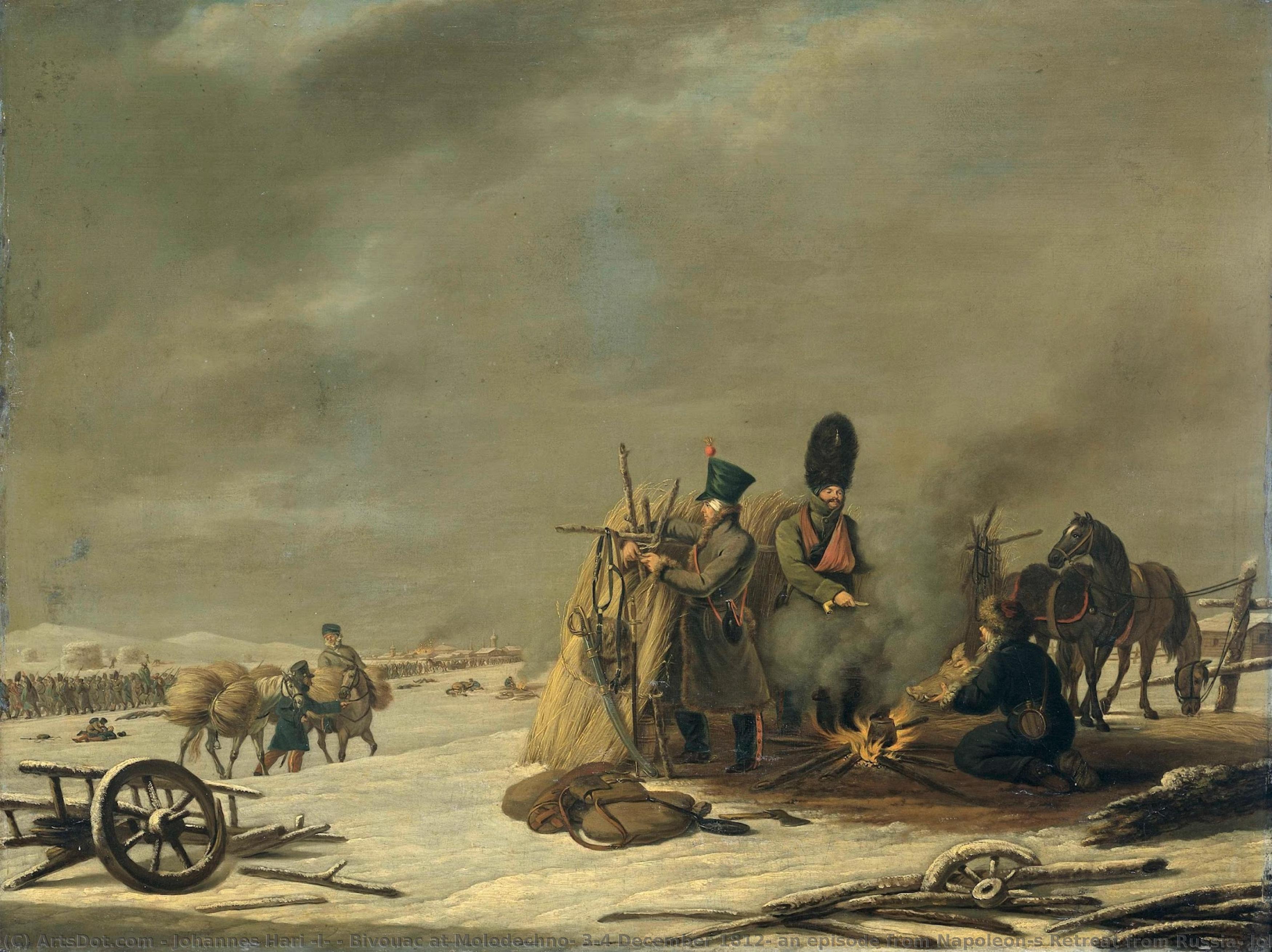 Bivouac At Molodechno, 3-4 December 1812: An Episode From Napoleon"s Retreat From Russia, Johannes Hari (i), 1816 — Johannes Hari (i)