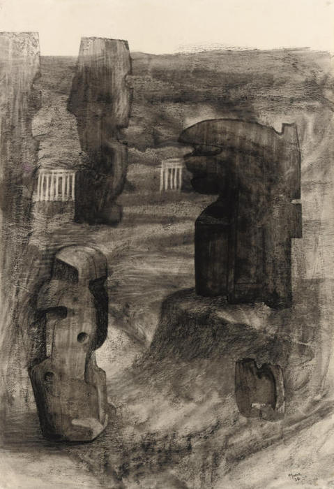 Stones In A Landscape — Henry Moore