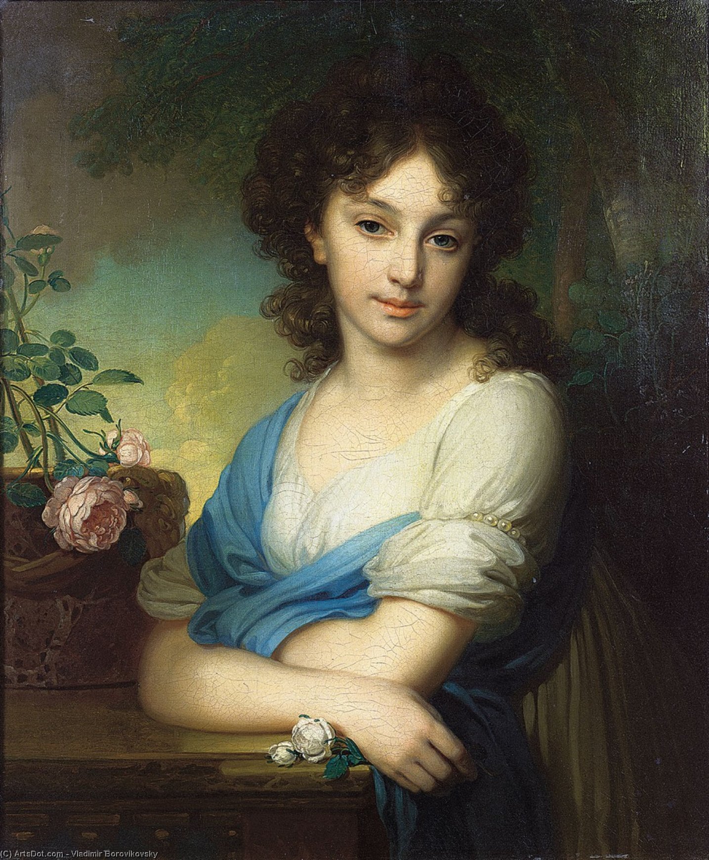 Portrait Of Elena Alexandrovna Naryshkina — Vladimir Lukich Borovikovsky