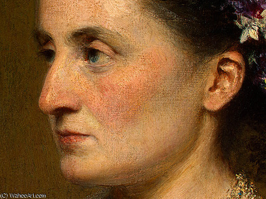 Duchess De Fitz James (detail 2) - — Henri Fantin-latour