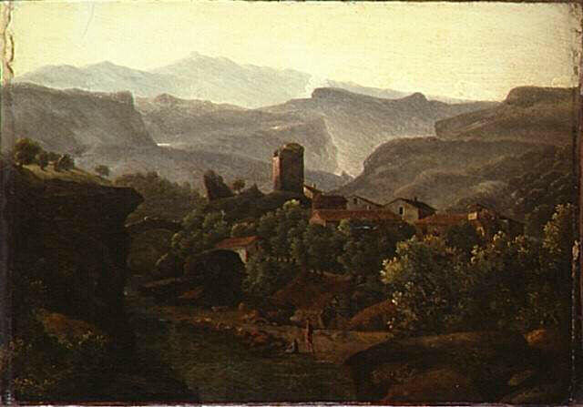 Le Village Dans La Montagne — Jean-victor Bertin