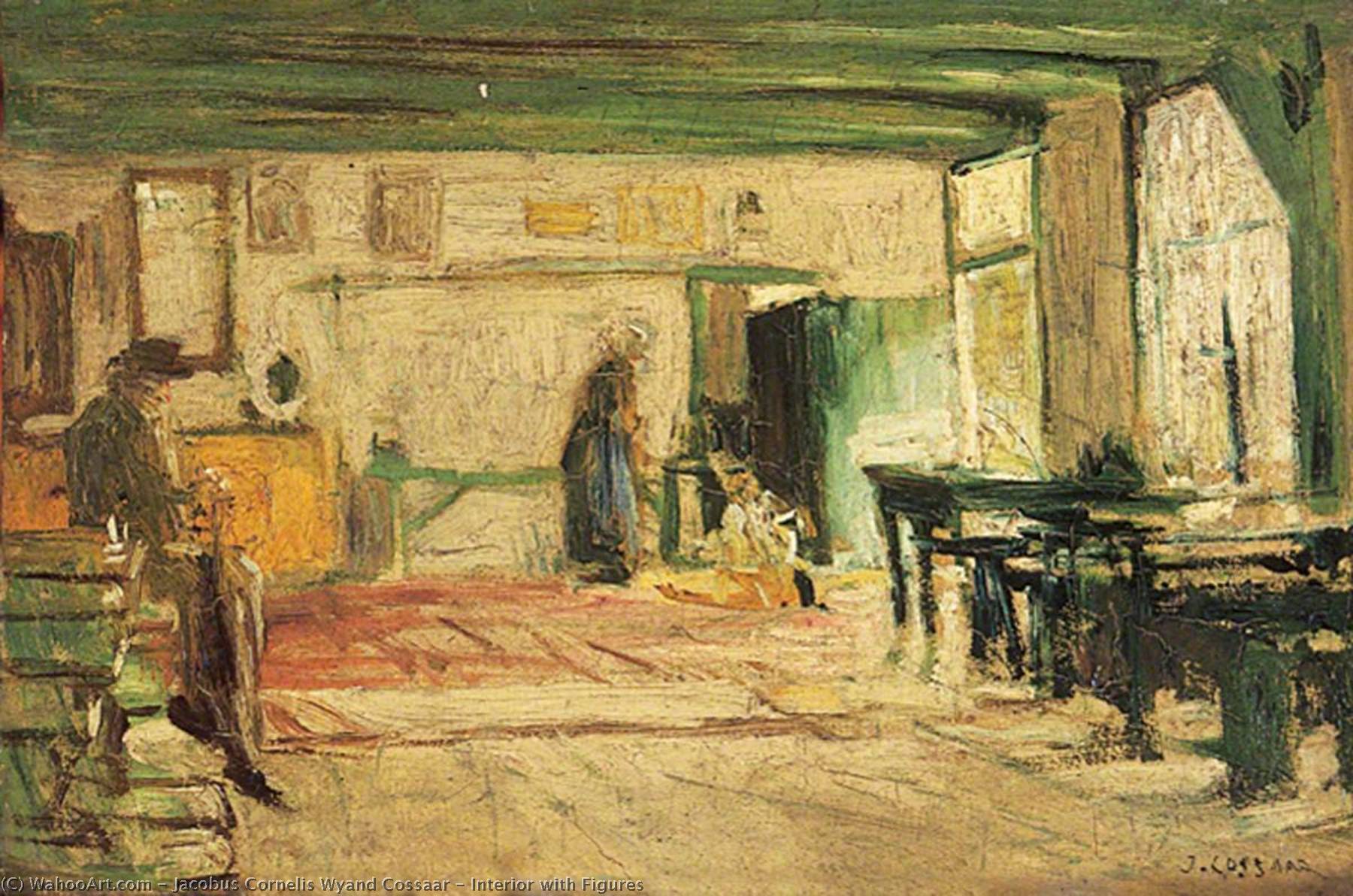 Interior With Figures — Jacobus Cornelis Wyand Cossaar