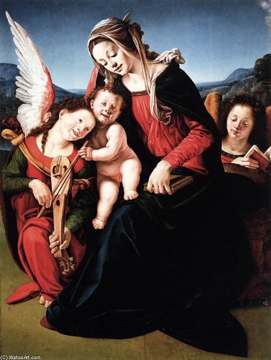 Virgin And Child With Two Angels — Piero Di Cosimo (piero Di Lorenzo)