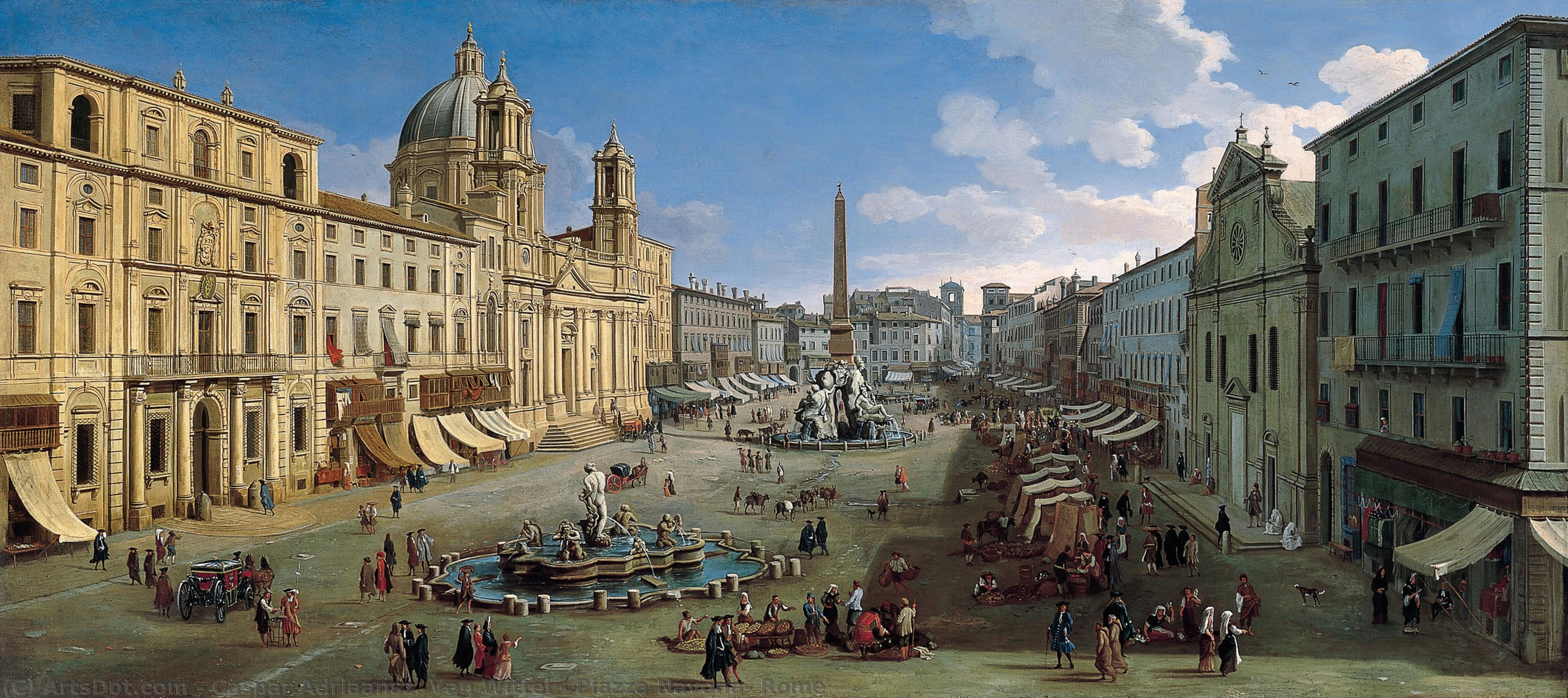 Piazza Navona, Rome — Caspar Adriaansz. Van Wittel