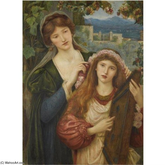 The Childhood Of St. Cecily — Marie Spartali Stillman