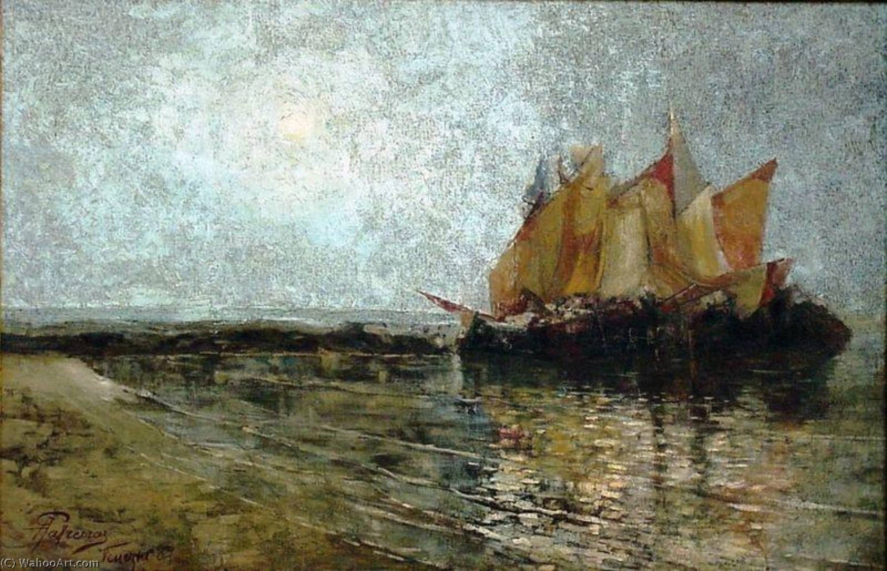 Morning In The Adriatic Sea — Antonio Parreiras