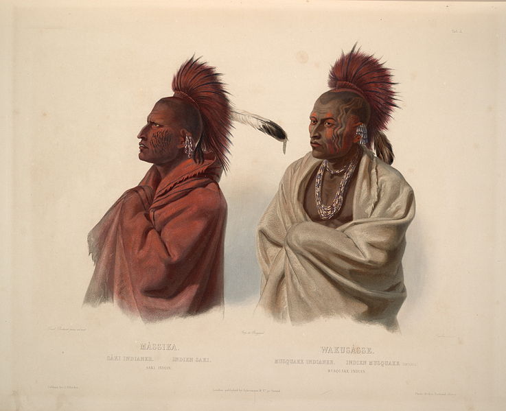 Saki Indian And Musquake Indian — Karl Bodmer