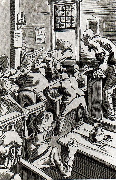 Crash! Quick As Lightning The Half-breed Sprang For A Window — Thomas Hart Benton