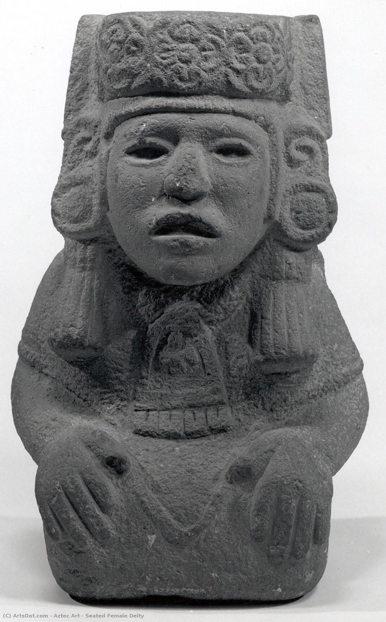 Seated Female Deity — Империя Ацтеков