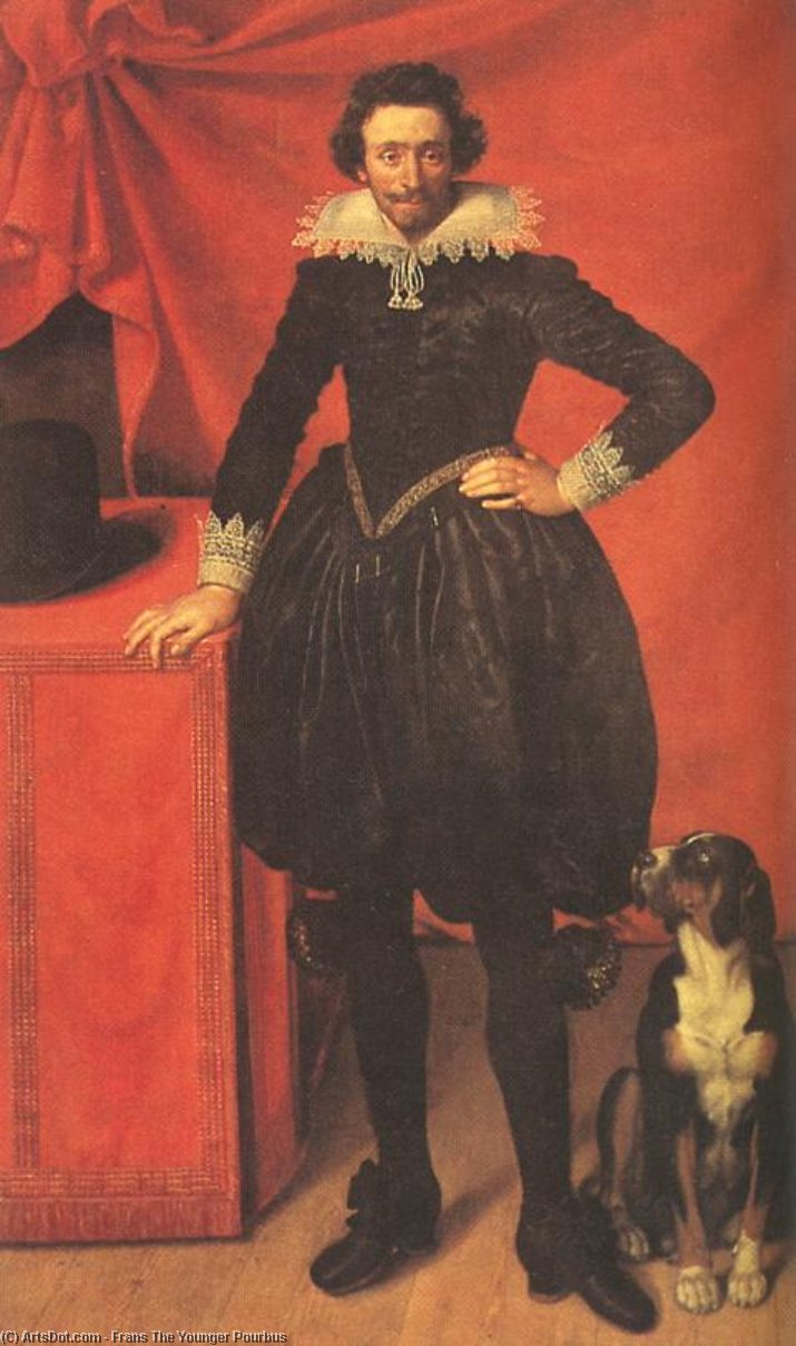 Portrait Of Claude De Lorrain, Prince Of Chevreuse — Frans Pourbus El Joven