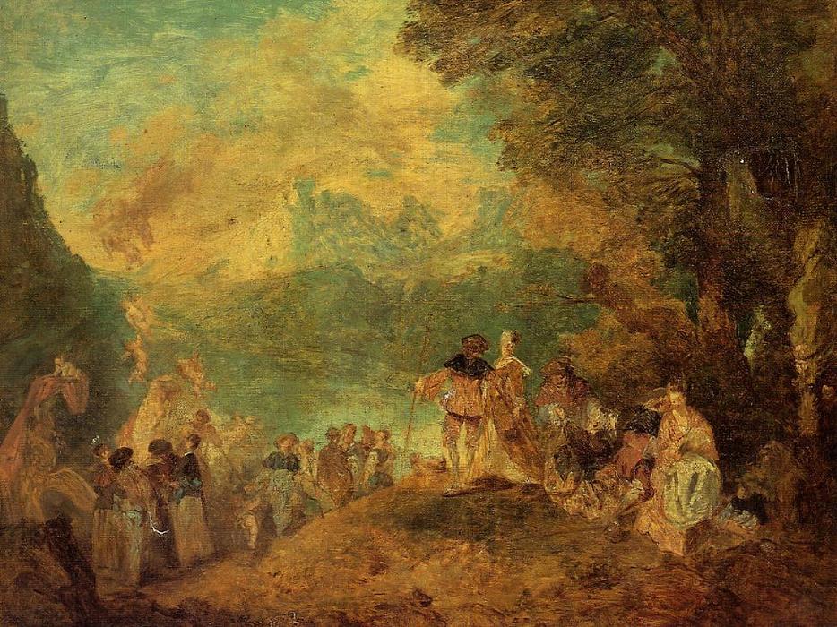 The Pilgrimage To Cythera (after Watteau) — Eugène Louis Boudin