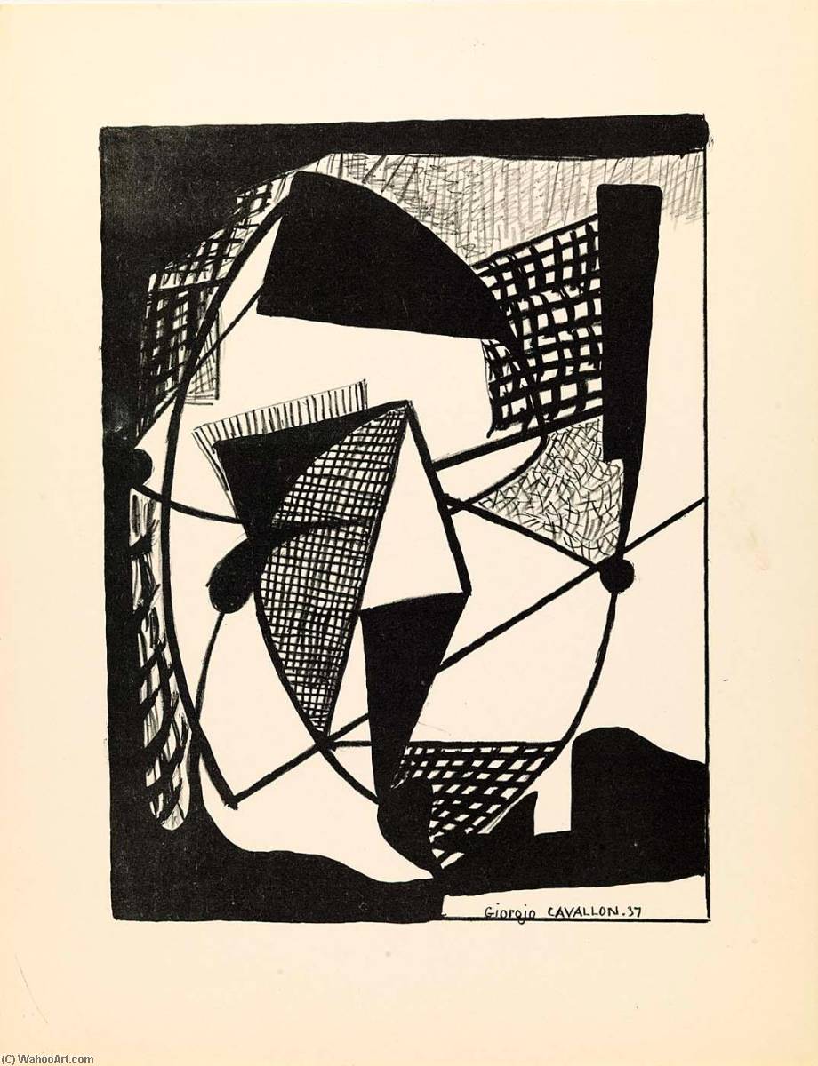 Untitled, From The Portfolio American Abstract Artists — Giorgio Cavallon