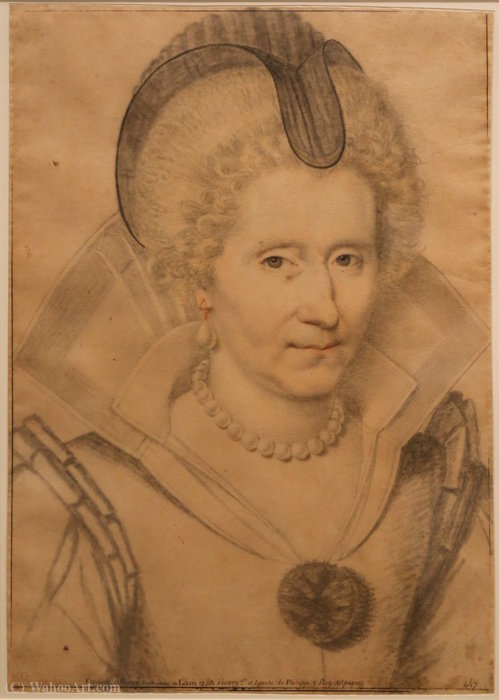 Portrait Of Elisabeth Of France — Daniel Dumonstier