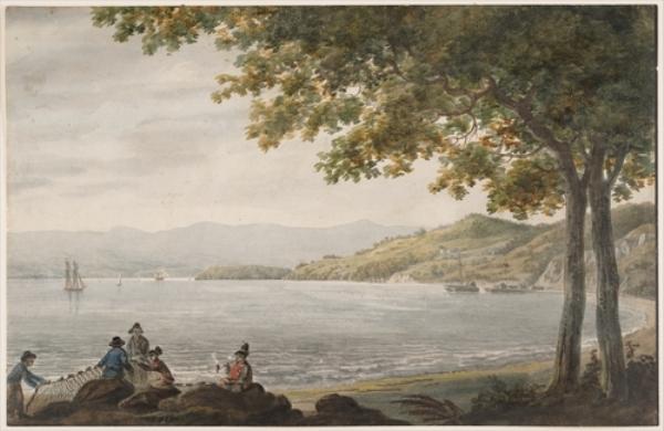 Shad Fishermen On The Shore Of The Hudson River — Pavel Petrovich Svinin