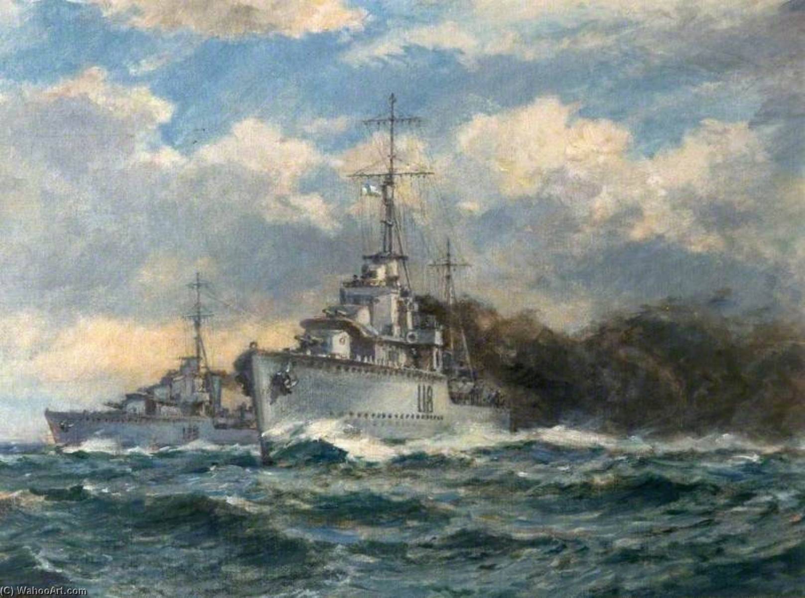 A Smokescreen, Naval Engagement — Бернард Финнеган Гриббль