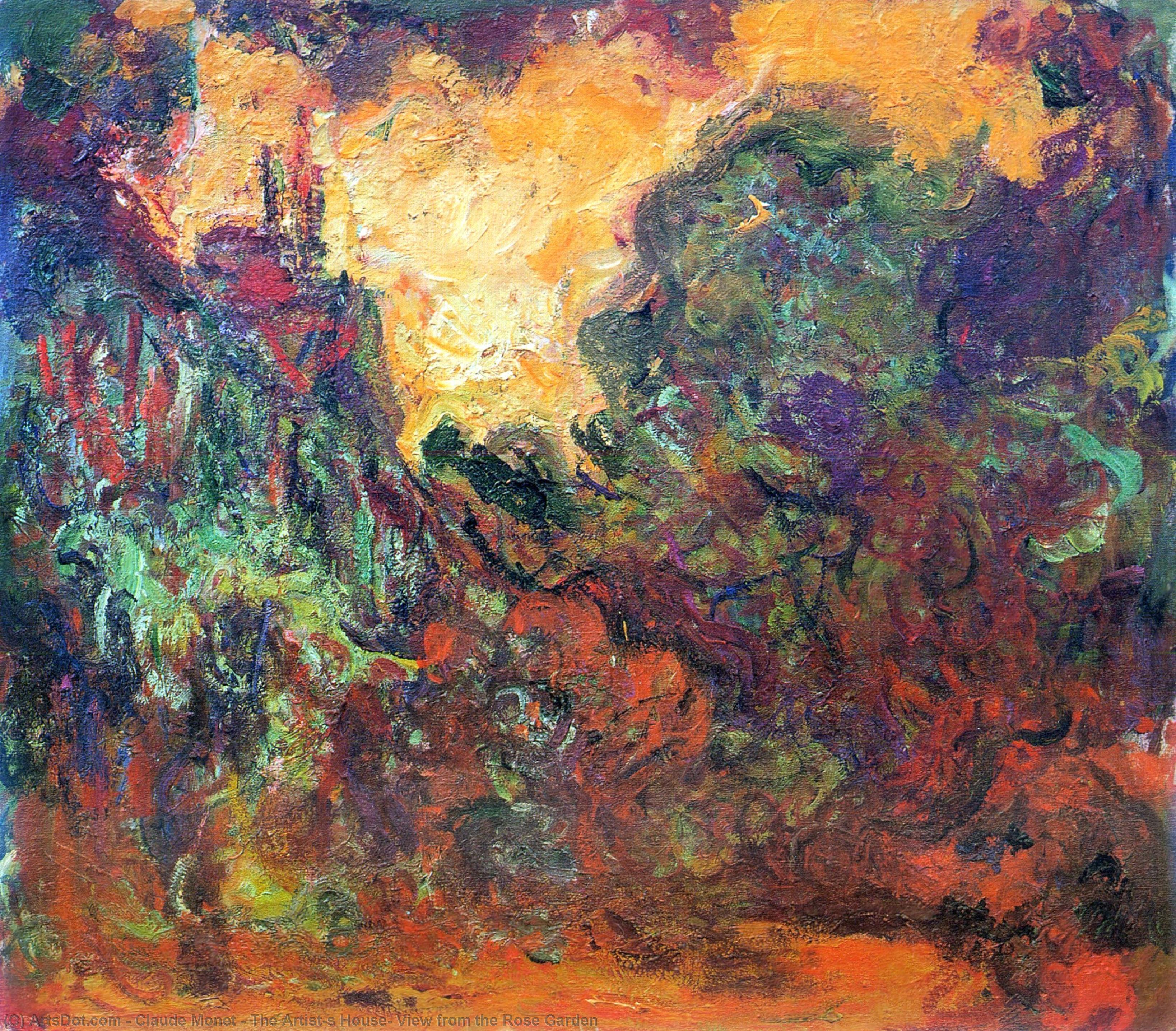 The Artist's House, View From The Rose Garden — Claude Monet