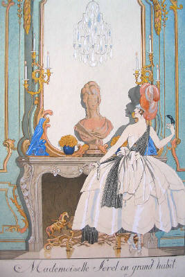 Mademoiselle Sorel En Grand Habit — Georges Barbier